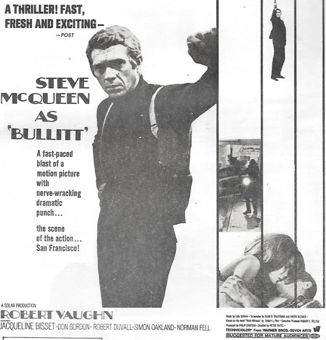 Bullitt Movie Poster
